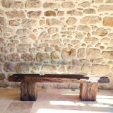 Century-old solid oak bench