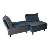 1 lot de 2 fauteuils design modulaires