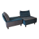 1 lot de 2 fauteuils design modulaires