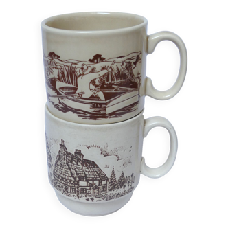 English ceramic mugs