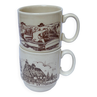 Mugs en céramique anglaise