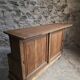 Pharmacy counter in antique oak / kitchen island, circa 1870–1900