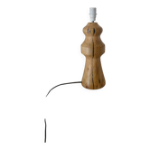 turned wood lamp