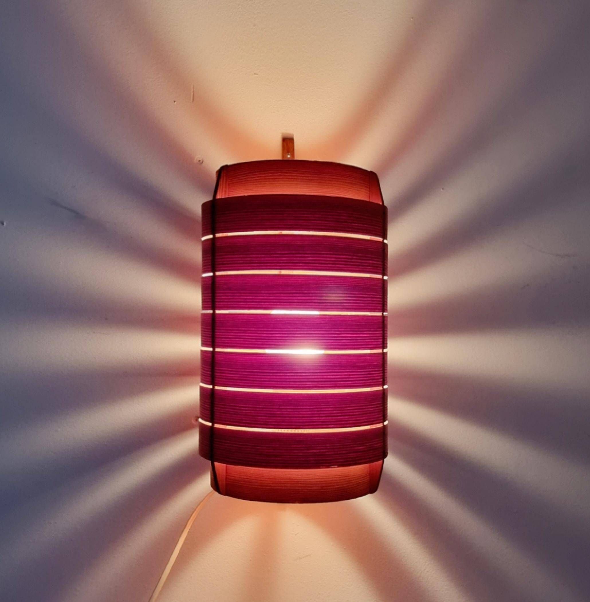 Large pine wall light by Hans Agne Jakobsson, Markaryd, Sweden, Modern Scandinavian.