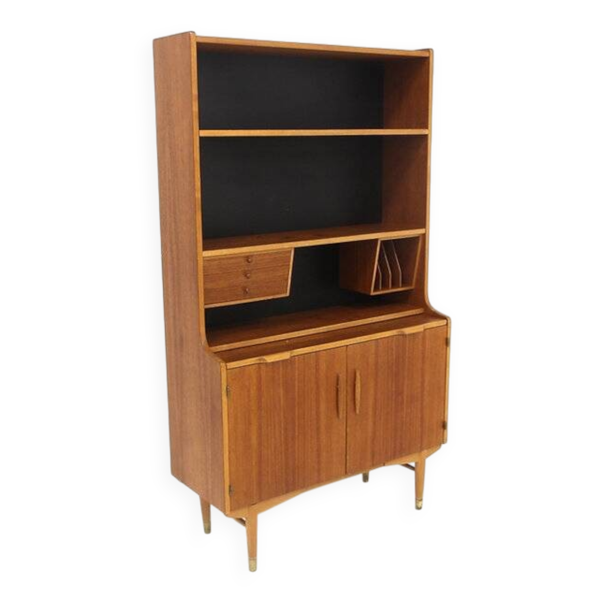 Secrétaire scandinave en teck, Hugo Troeds, Bjärnum, Suède, 1950