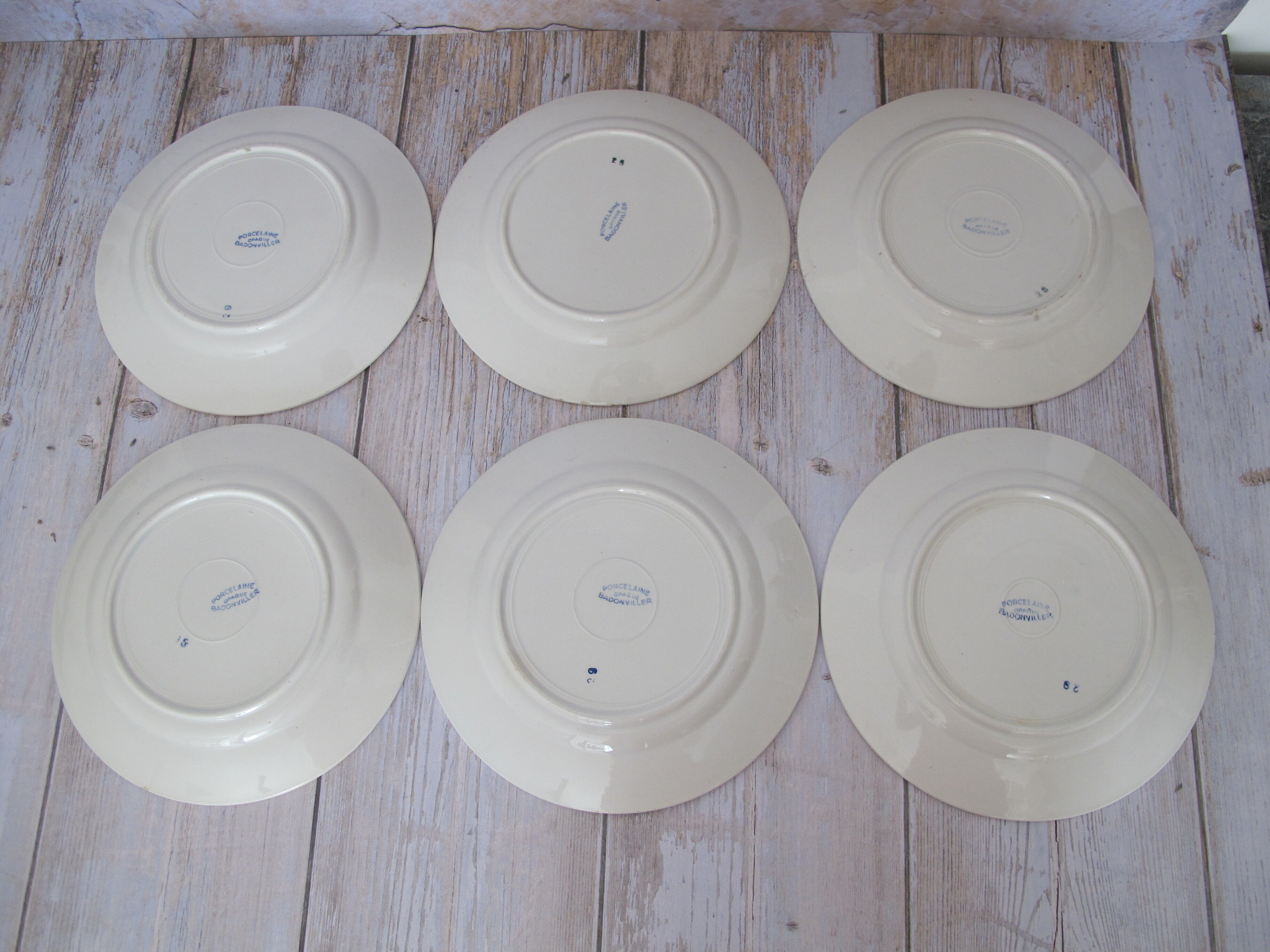 6 Badonviller flat plates