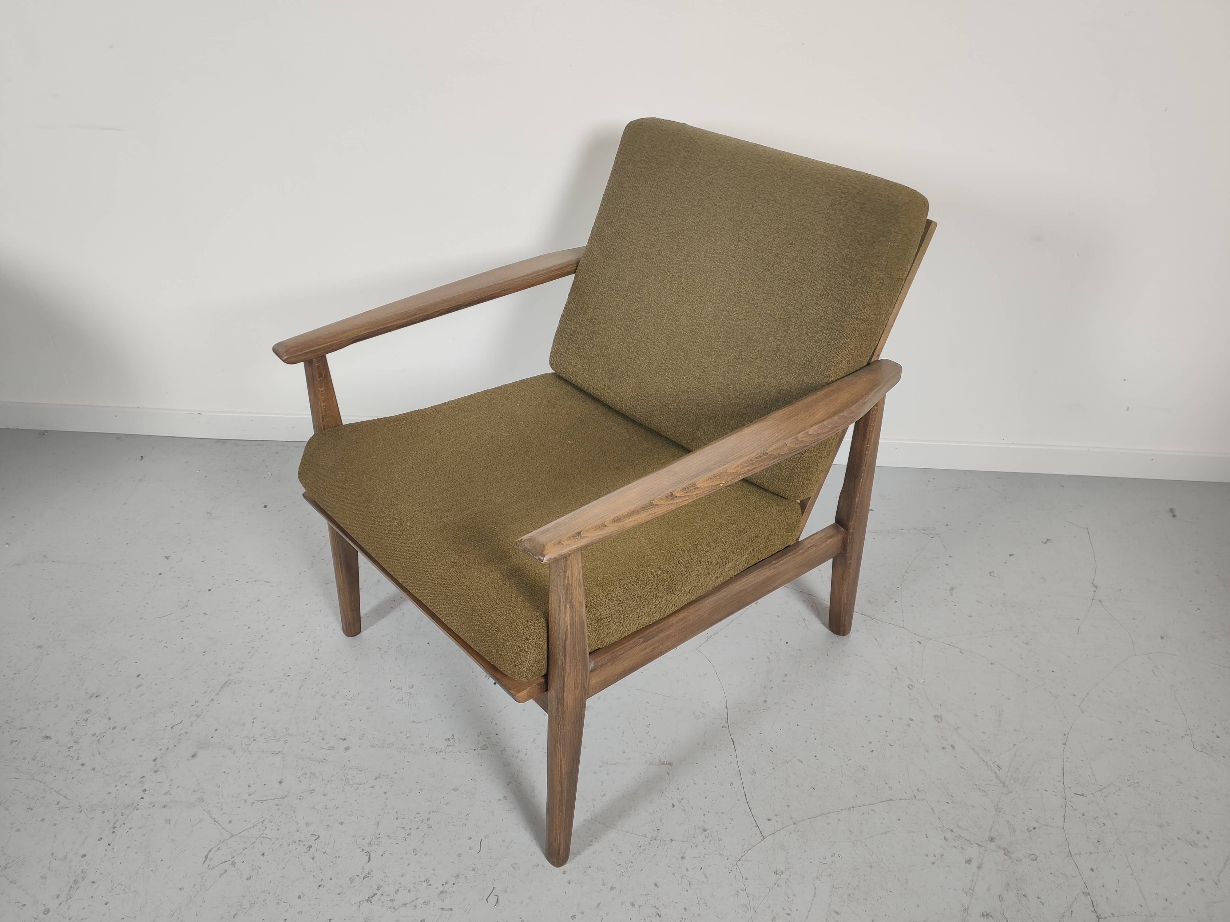 Scandinavian armchair oak 50/60