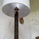 Lampe de table brutaliste artisanale 1950