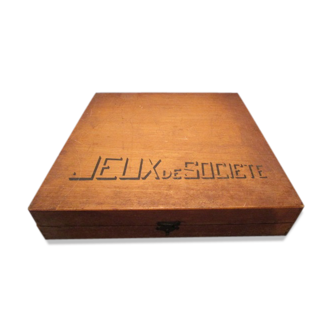 Old games wooden box
