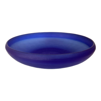 Coupe bleu cobalt pâte de verre