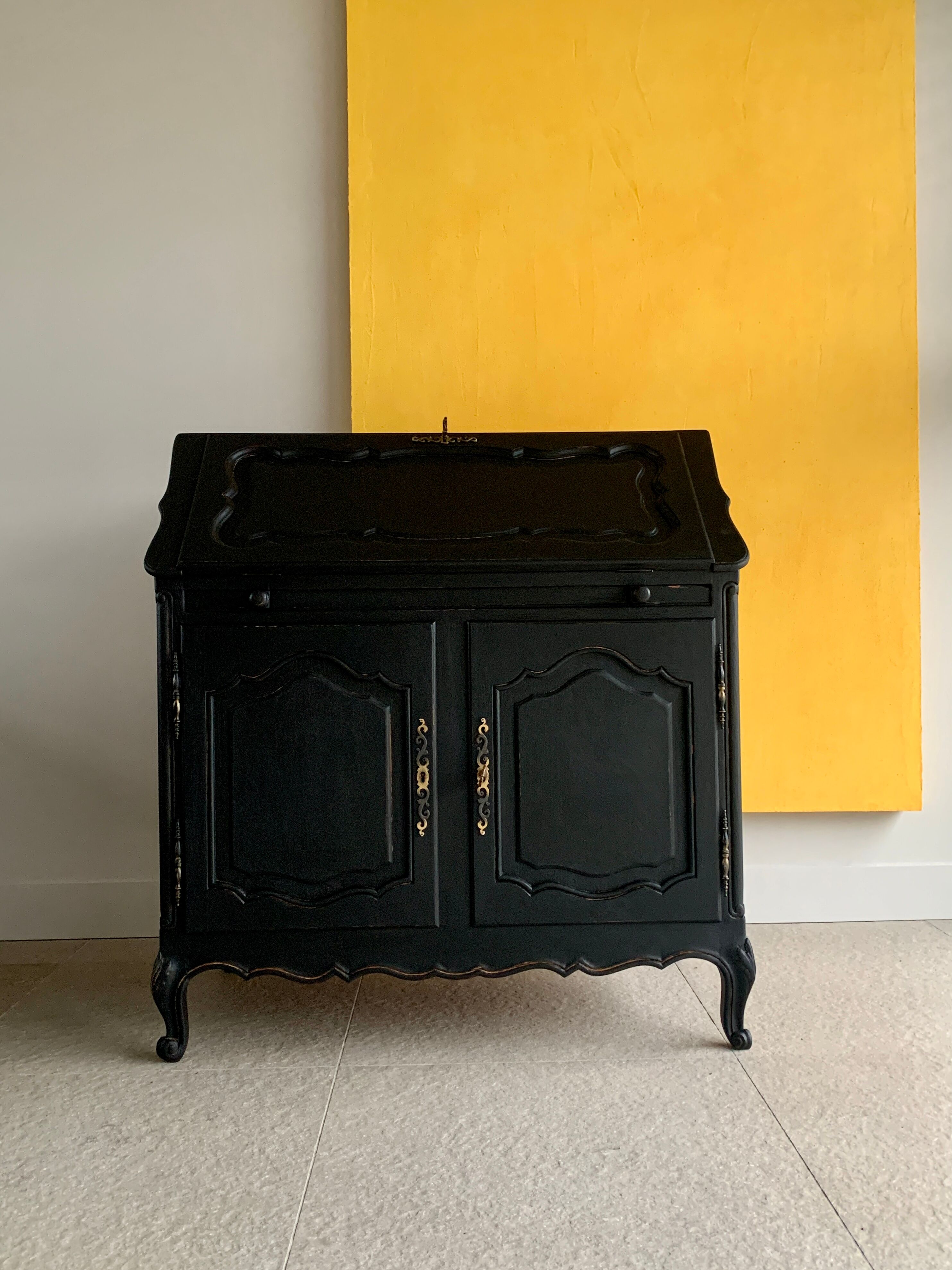 Vintage oak secretary