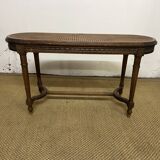 Louis XVI piano bench with caning