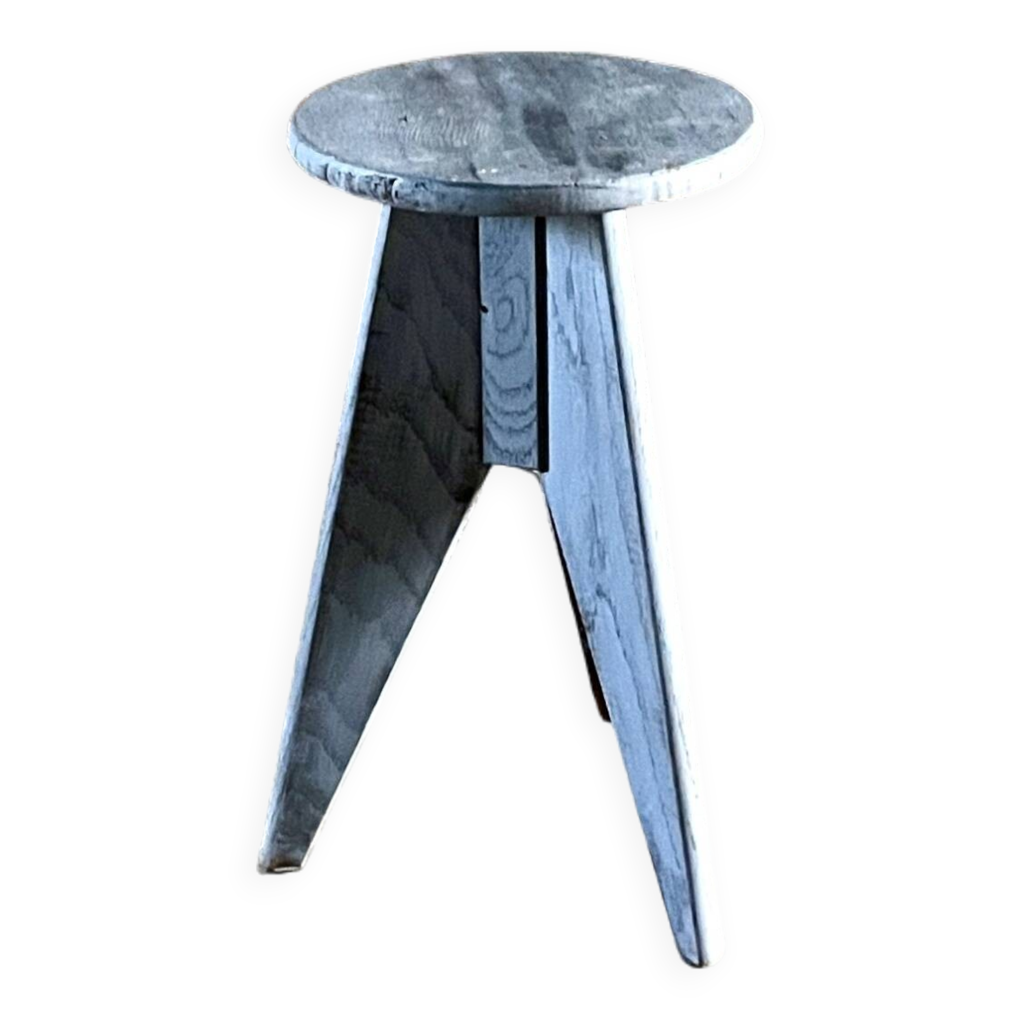 Vintage rustic style wooden stool
