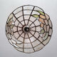 Mother-of-pearl suspension with art deco flowers