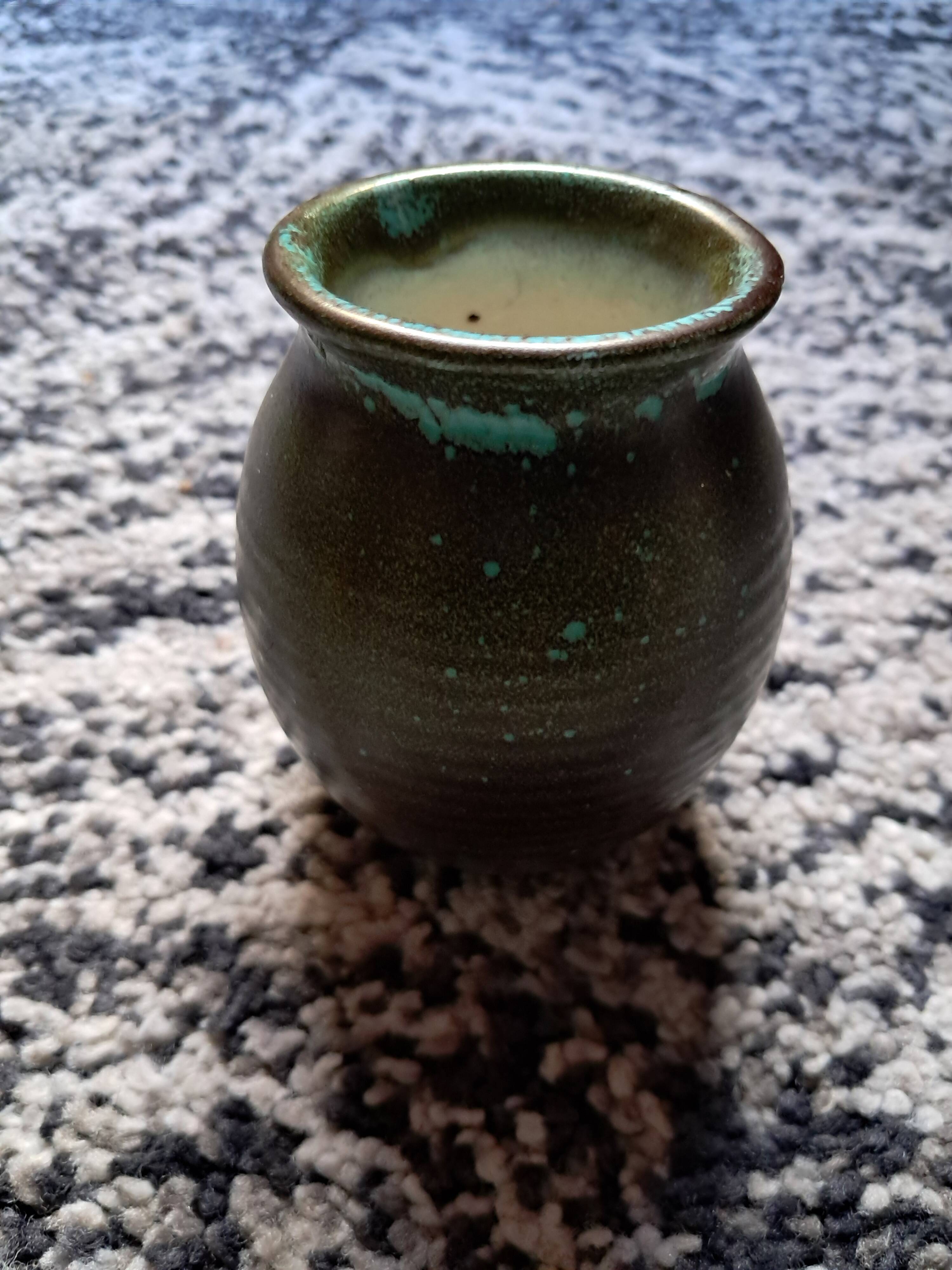 Vintage Majolica ceramic vase from Schramberg