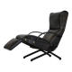 Fauteuil lounge P40 d'Osvaldo Borsani pour Tecno en cuir d'origine, Italie années 1960