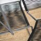 Ensemble de 4 chaises en scoubidou noir