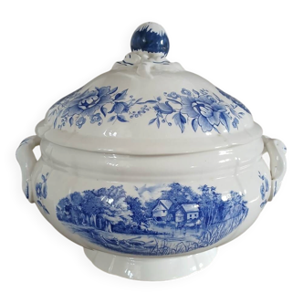 Antique soup tureen Sarreguemines