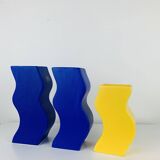 Trio of Asa vases, 1980s ceramic, vintage Memphis style