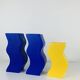 Trio of Asa vases, 1980s ceramic, vintage Memphis style