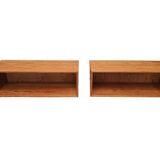 Two Mid Century floating cabinets
