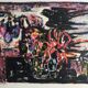 Yvette alde, flowers and birds, c 1950. lithograph signed in pencil