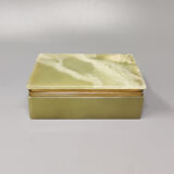 Astonishing green onyx box made in italy