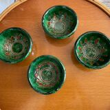 Green enamelled bowls from Ubeda