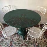 Old patinated bistro table