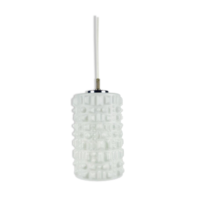 Suspension en opale blanche par Peill et Putzler, 1970s, Allemagne