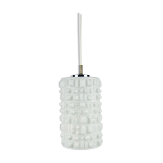 White opal pendant lamp by Peill and Putzler, 1970s, Germany