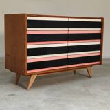Commode U-453 rose , ancienne édition  par Jiri Jiroutek pour Interier Praha 1960