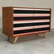 U-453 pink chest of drawers, old edition by Jiri Jiroutek for Interier Praha 1960