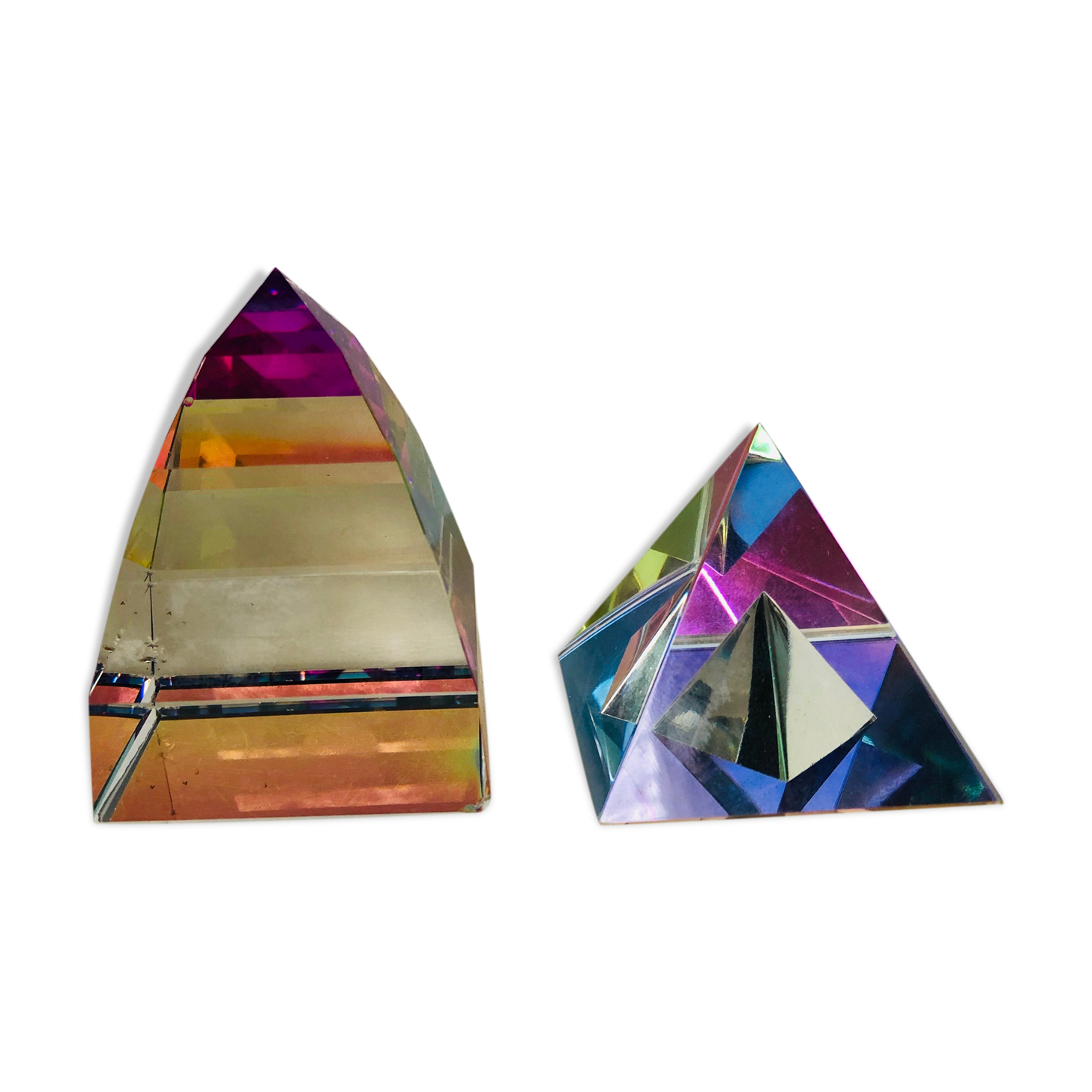 Set of two crystal paper presses