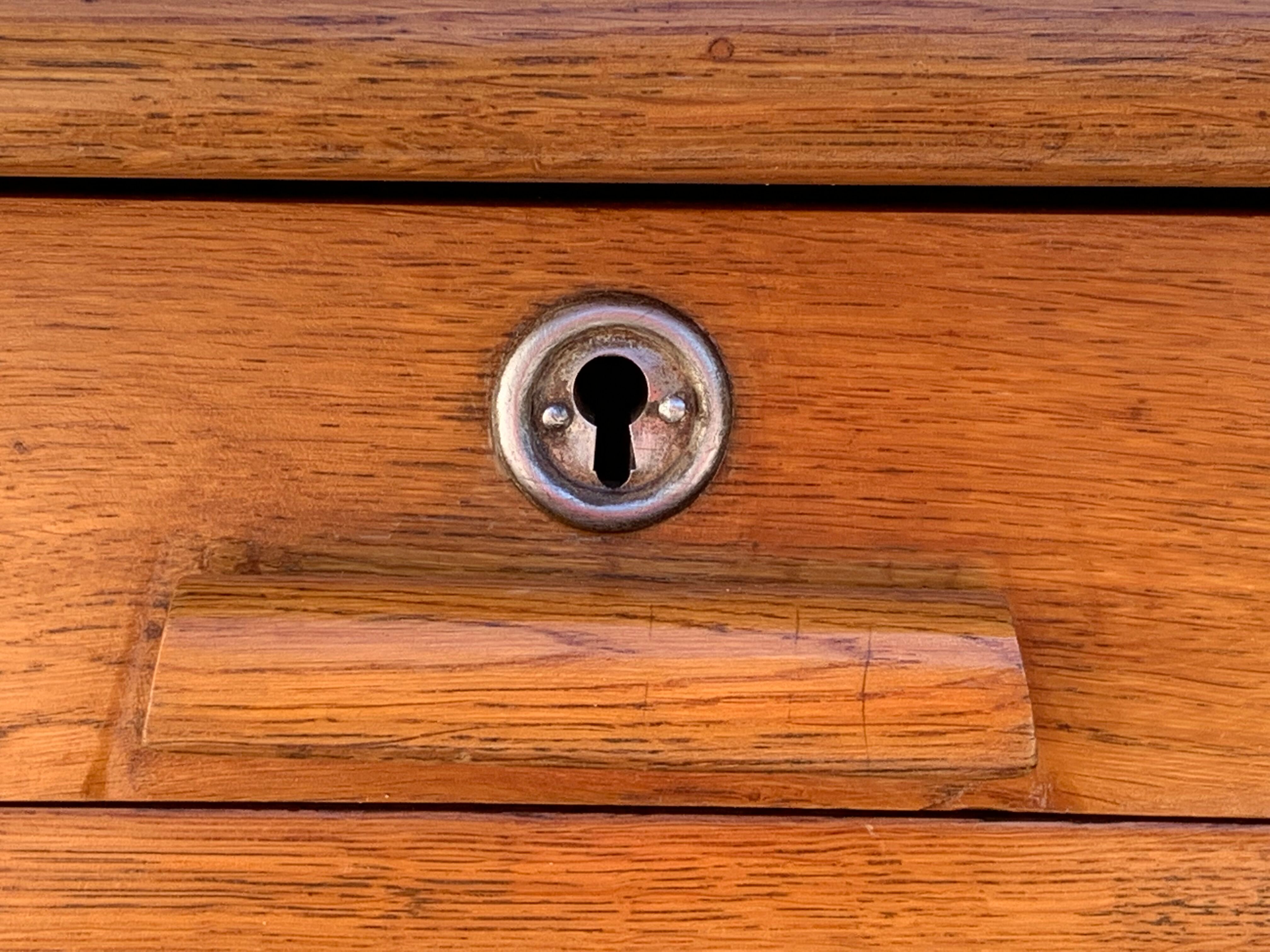 Office schoolmaster 1950 solid oak