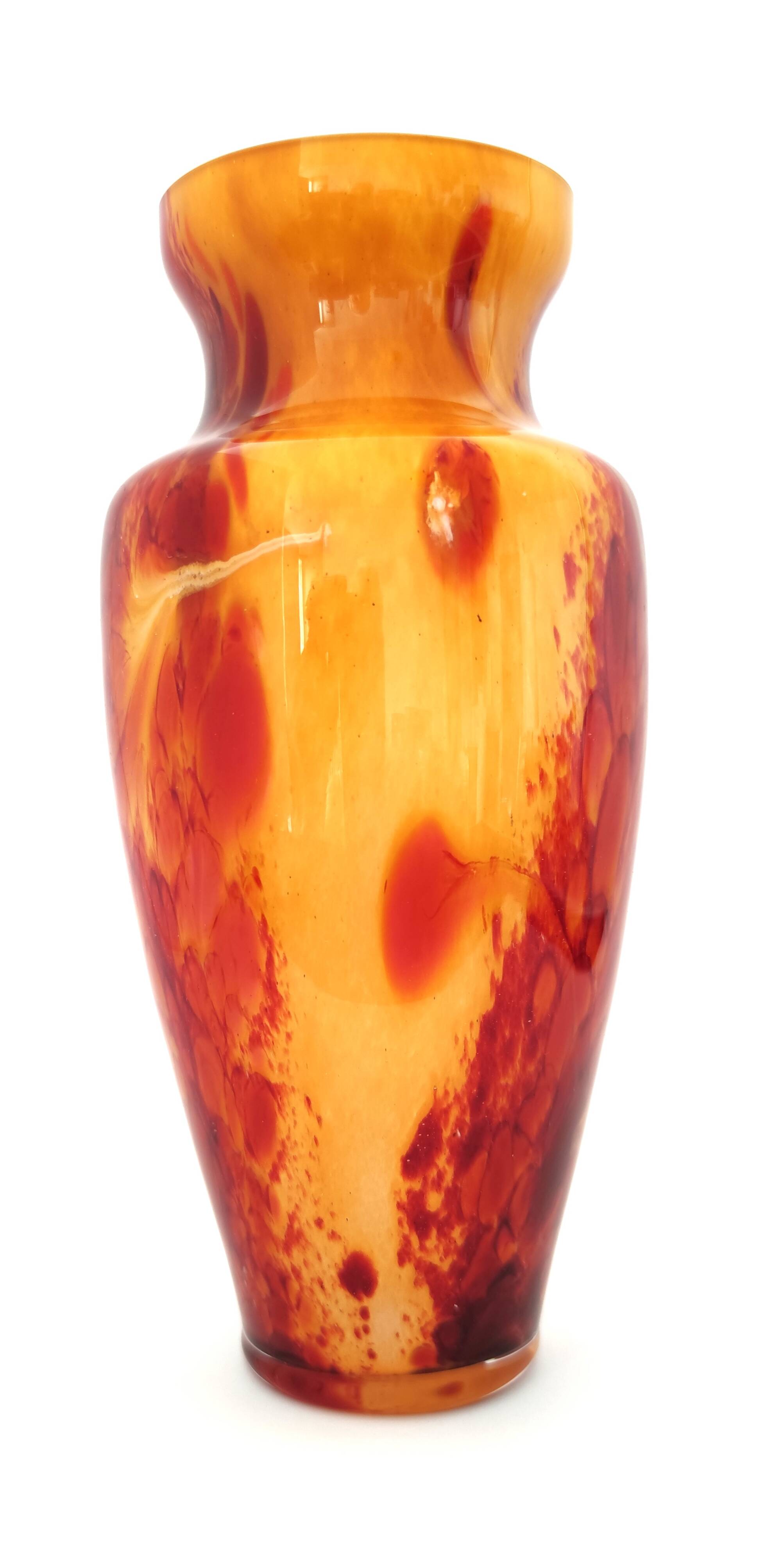 Vintage Vase 20 cm High Signed La Rochère Verrerie de Passavant-la-Rochère