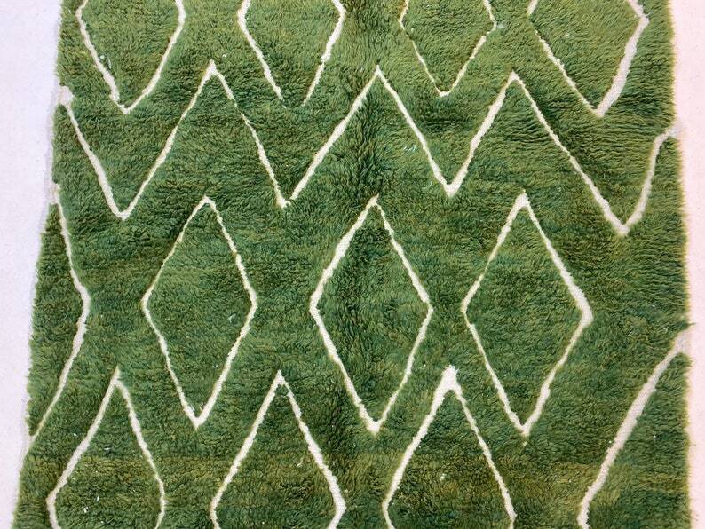 Tapis marocain fait main traditionnelle 250cmx150cm