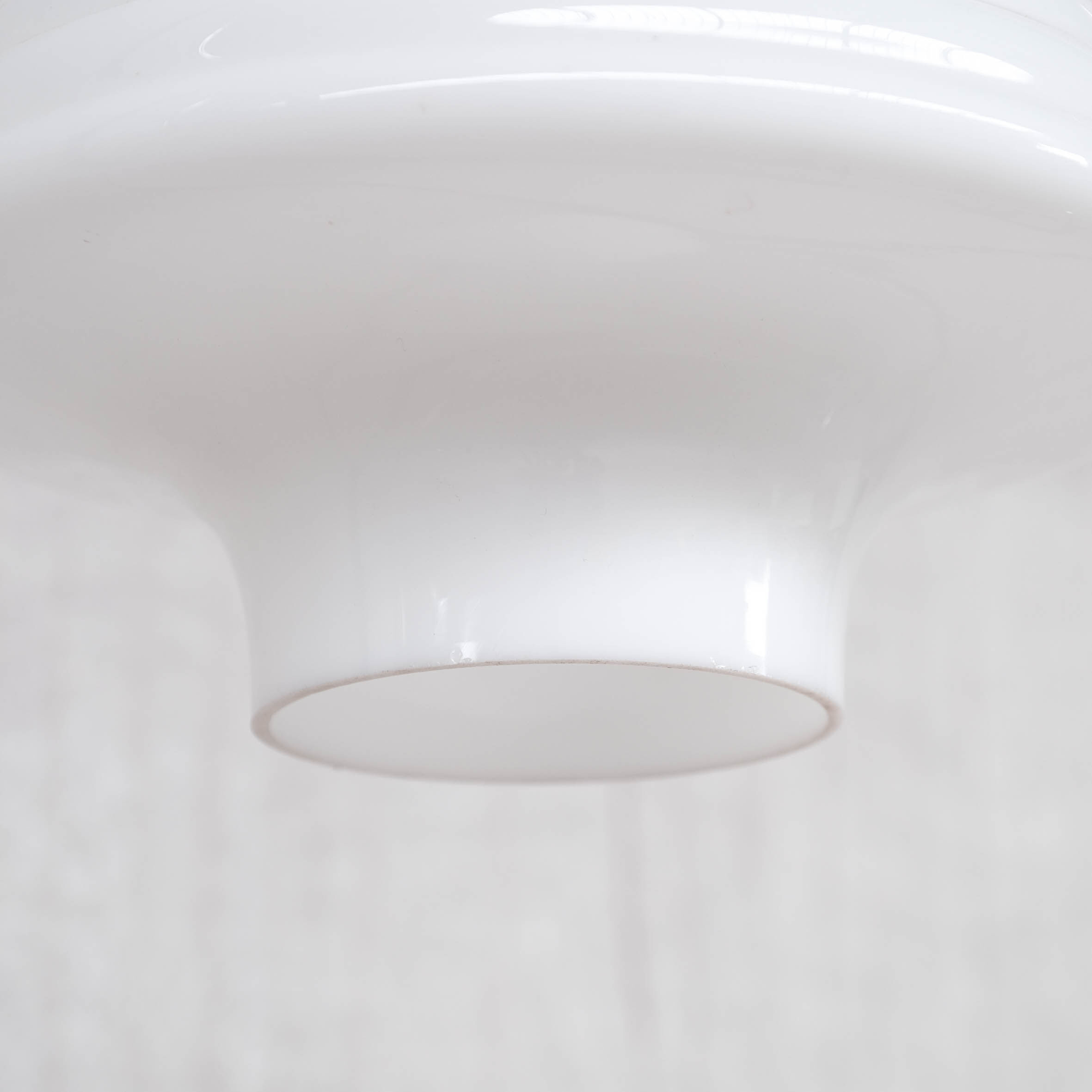 Opaline and Brass French Pendant Light