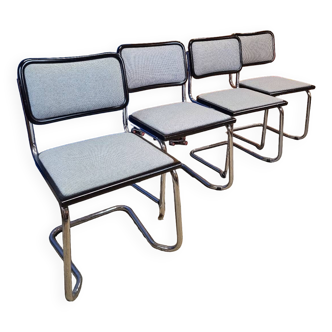 Set of 4 stackable Marcel Breuer chairs