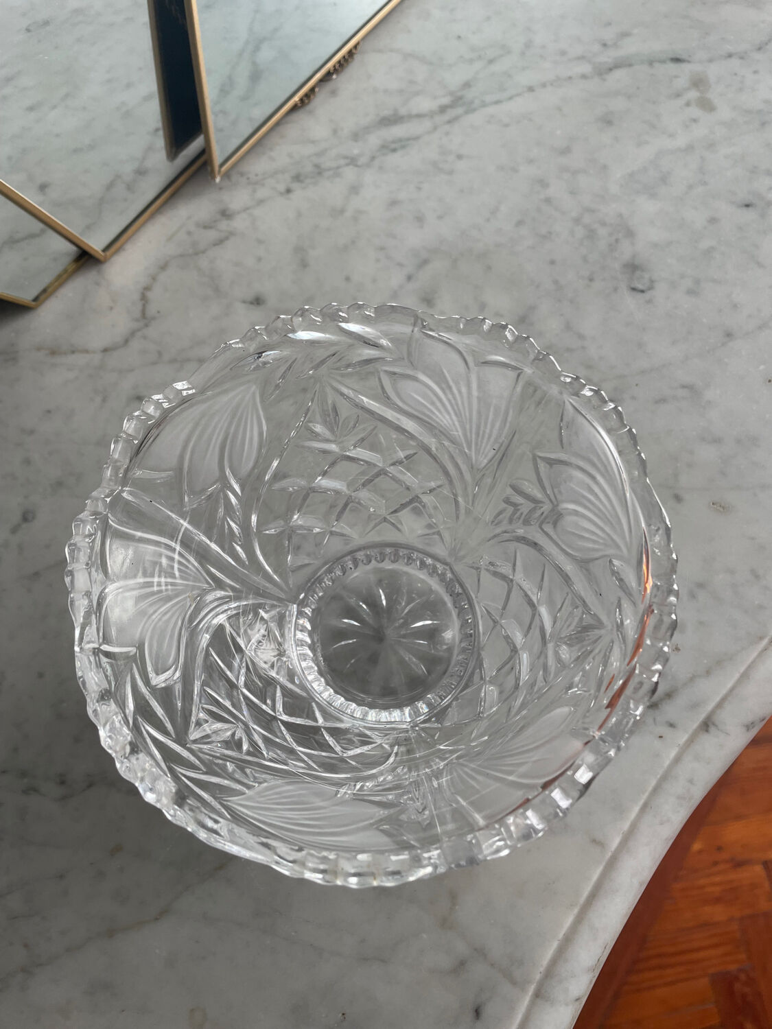 Bol en cristal vintage