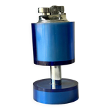Vintage SAROME Japan Table lighter in Blue Plastic