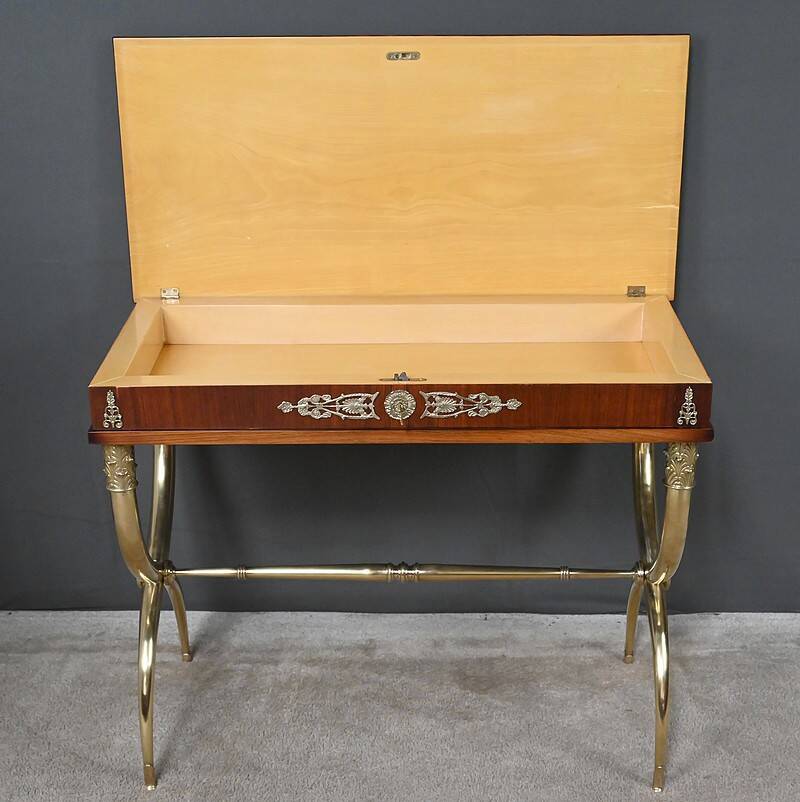 Console en placage d’acajou, style Empire – 1re partie XXe