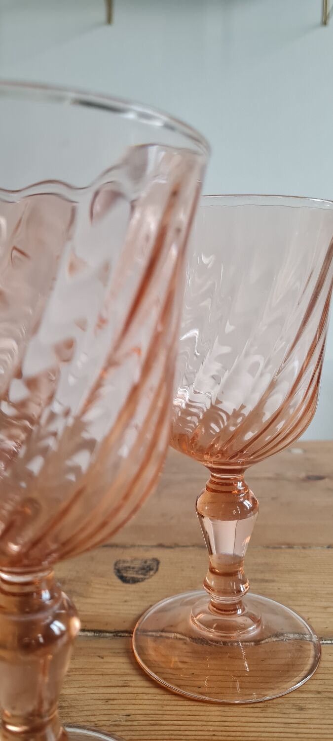 Set of 7 arcopal glasses model Rosaline