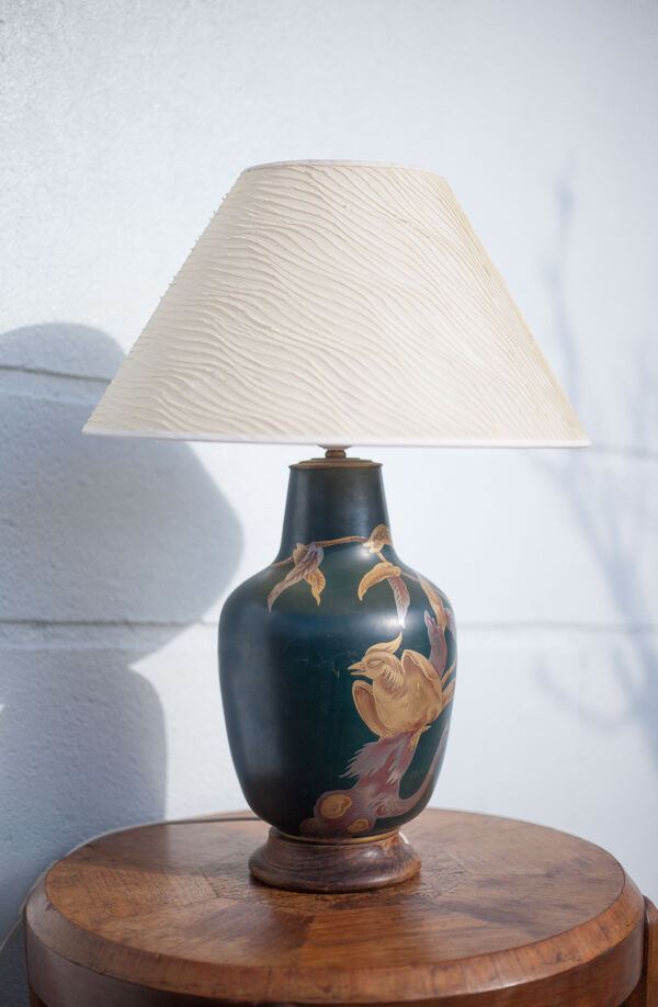 Lampe céramique MC Limoges créations, lampe à poser, lampe de salon, pied céramique, lampe abat-jour