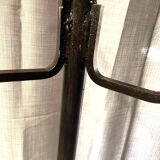 Ancien Porte-Manteau Acier Forgé Soudé Art Populaire Rustique Vintage Industriel