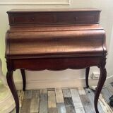 Petit bureau secrétaire Napoléon III en acajou, 19ème siècle