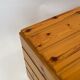 Vintage pine storage box basket wood minimalism 60s