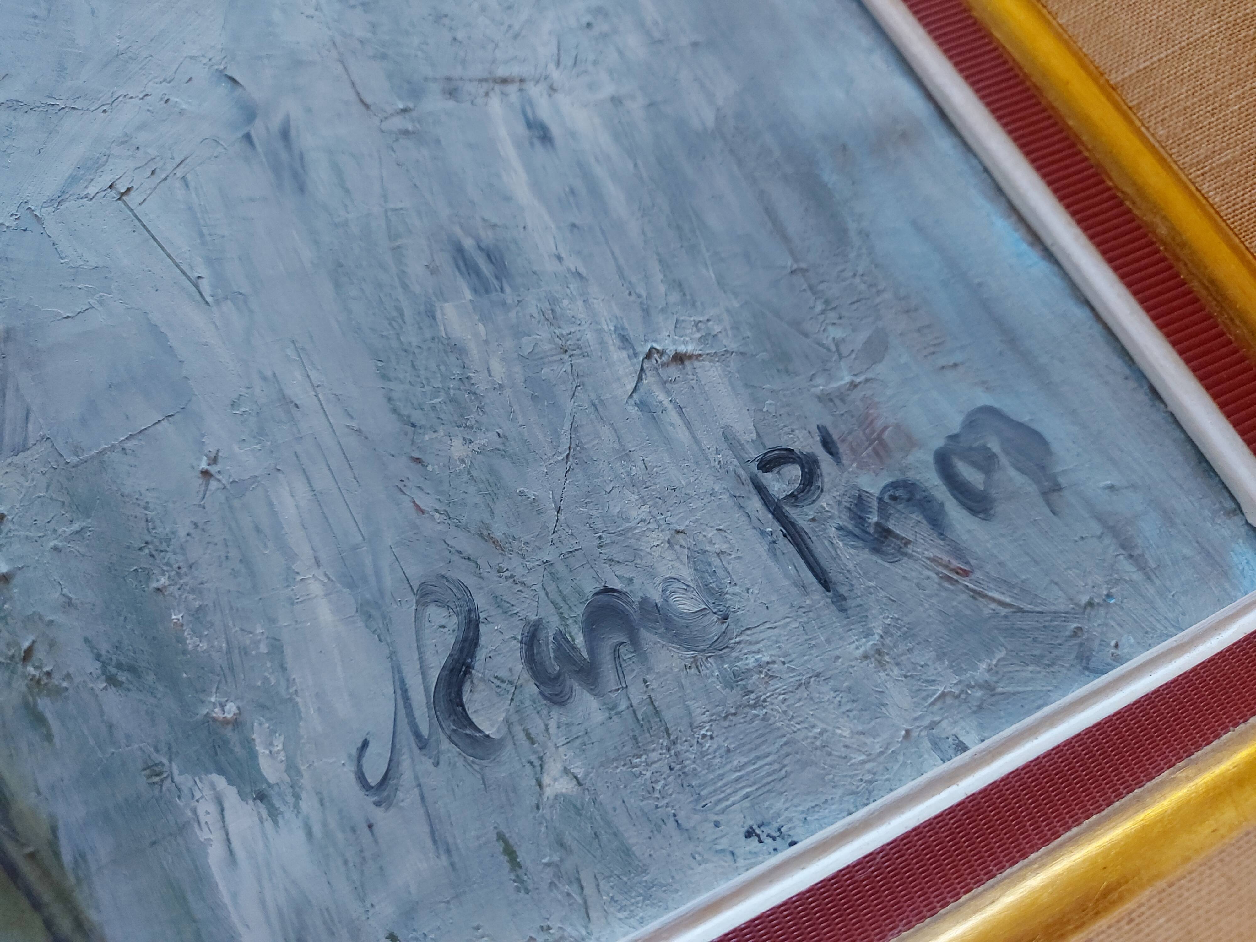 Oil painting signed 60'S, bouquet of flowers