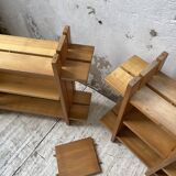 4 solid elm shelves Maison Regain