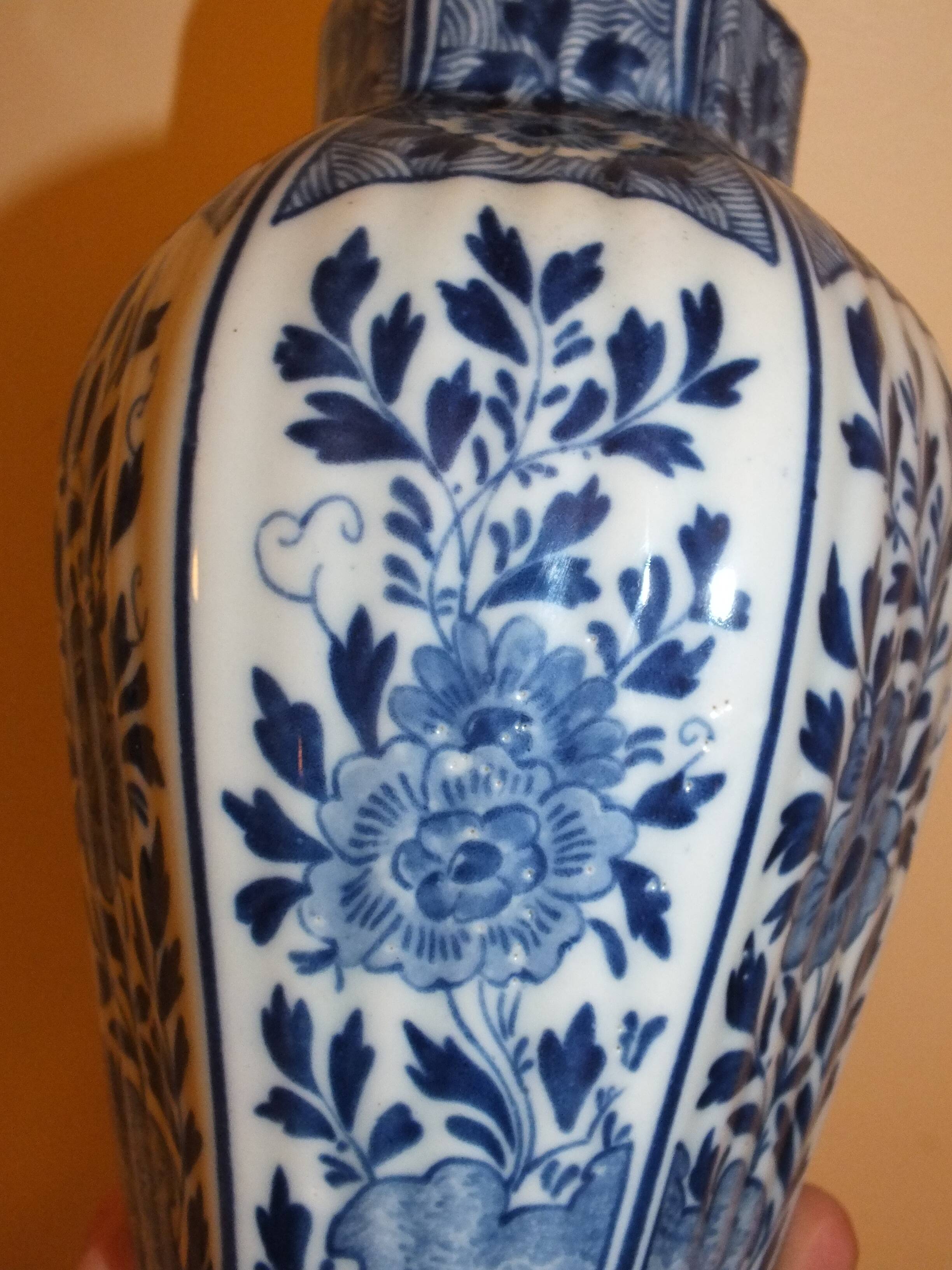 Delft porcelain vase in the style of the 18th century